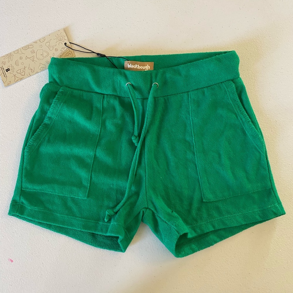BLACBOUGH SWIM green terry shorts Size Small